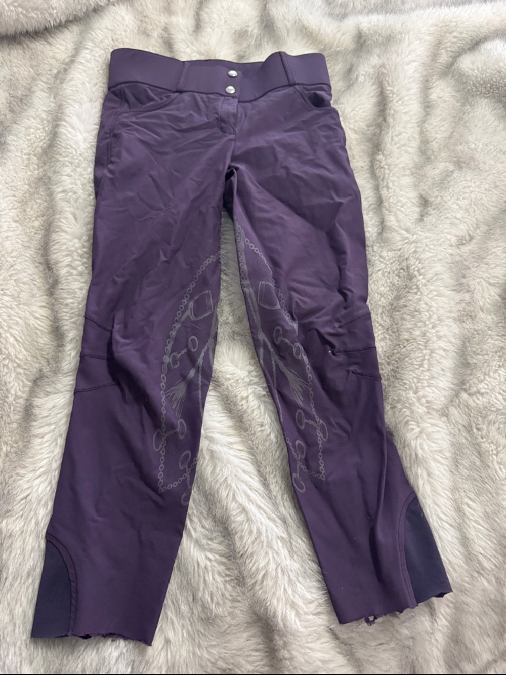 PS of Sweden Purple Equestrian Grip Breeches 24